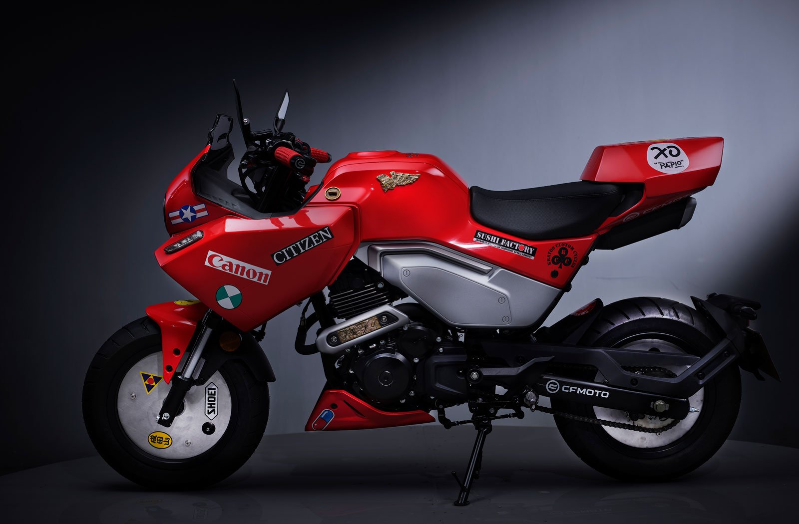 Custom CF Moto Papio by 13 Lucky Monkey