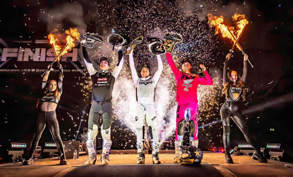 AX World Tour Round 1 Podium
