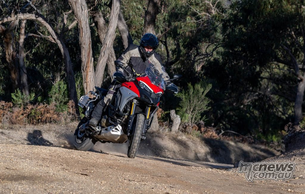 Impossibly playful. The Multistrada V4 Rally is my new benchmark for full-sized Adventure bikes. Comfortably.