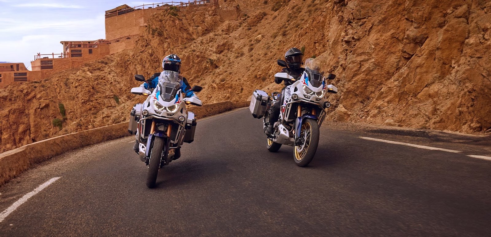 A view of Honda's Africa Twin.