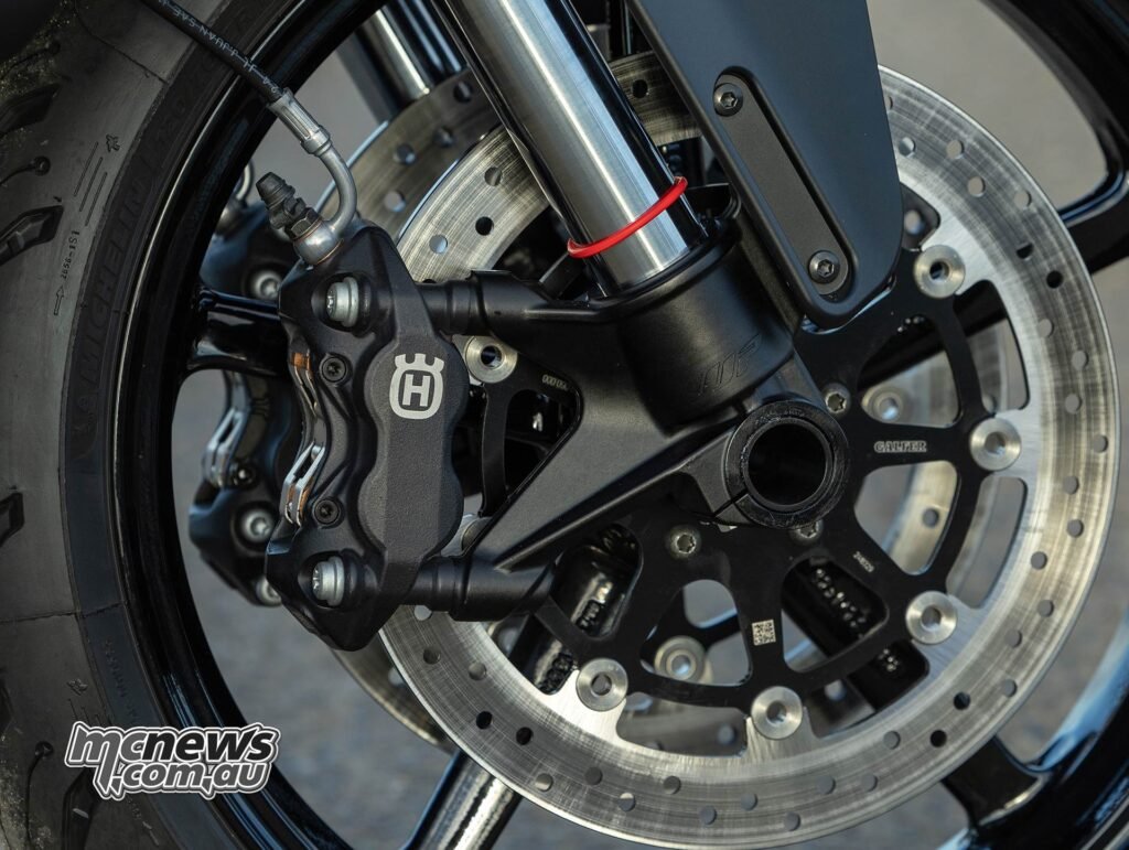 ABS is lean sensitive on the Vitpilen, but this remains the - relatively - weak point of the motorcycle