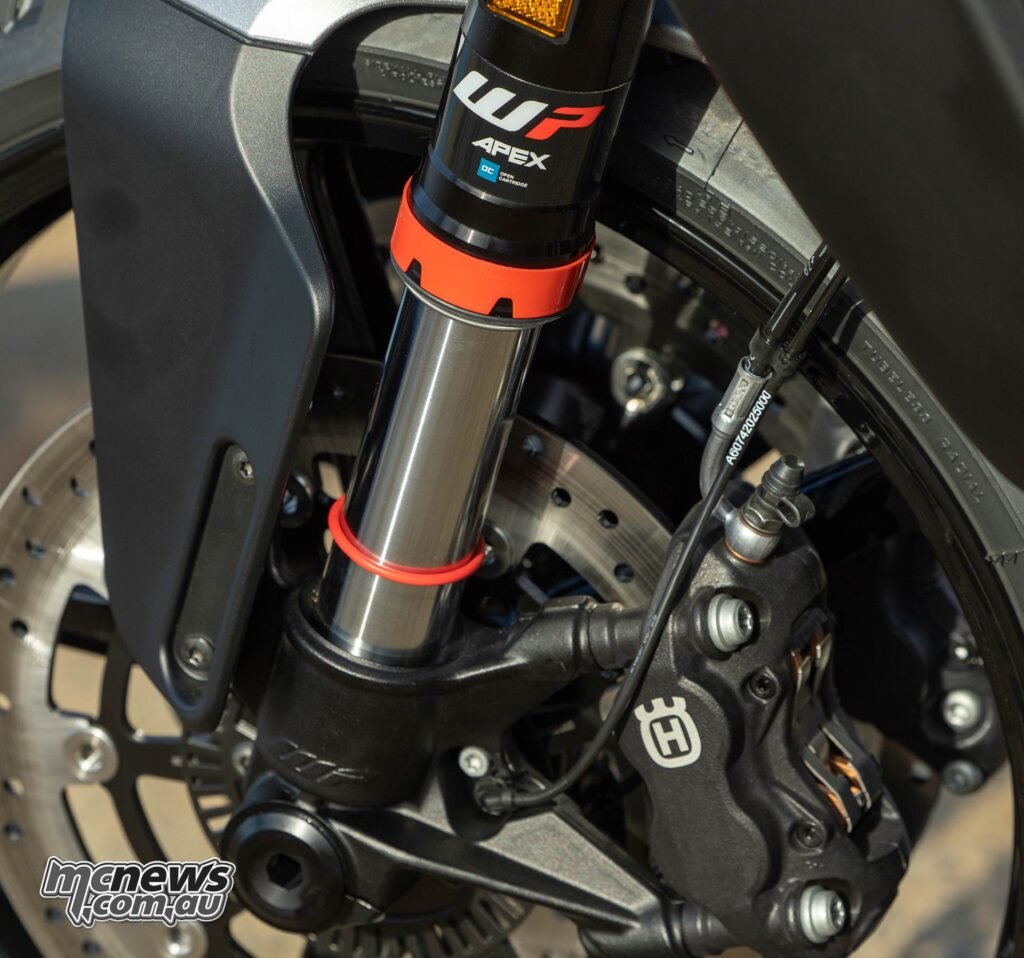 WP provide the suspenders, with adjustment but not fully adjustable, and Bybre the calipers