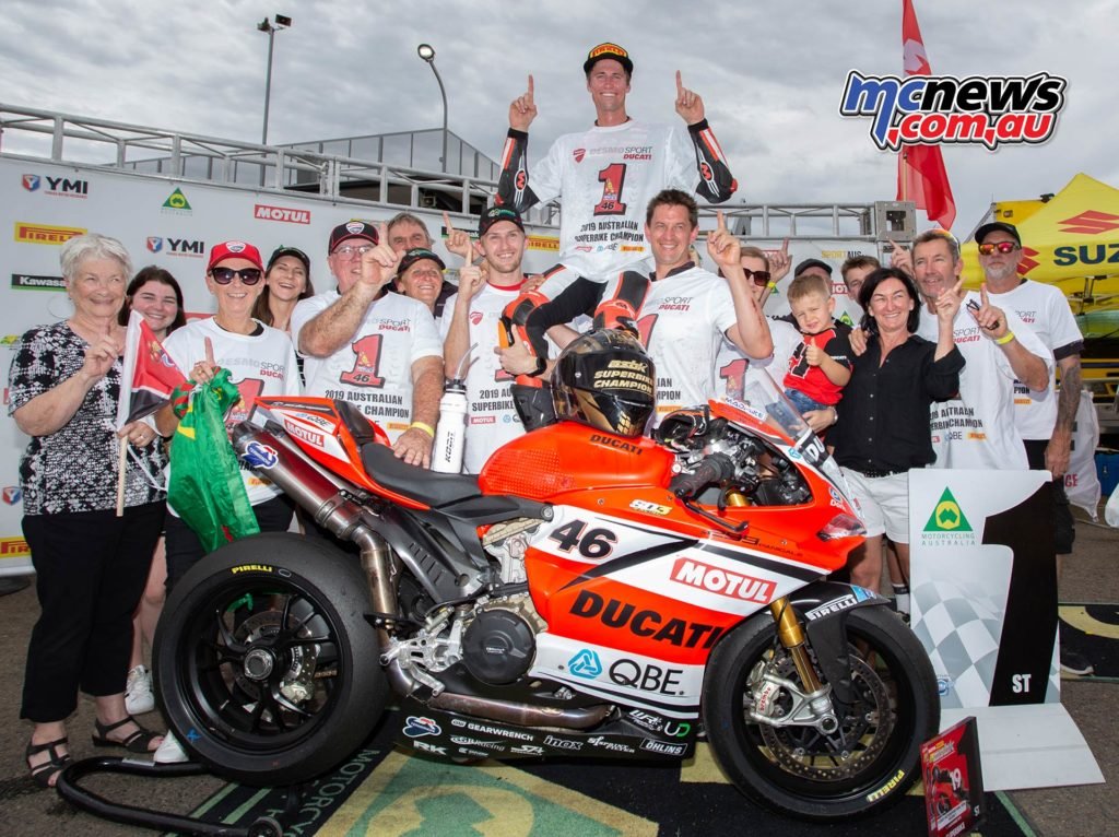ASBK TBG Round SMP Desmo Celebration Mike Jones TBG FinalRnd Cover