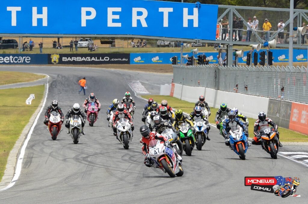 By the time the lights went out, it was all about Wayne Maxwell who snared the hole-shot in all three races. Maxwell defeated Stronach in race one by a massive 11.866sec with Anthony McFadden, also mounted on an S 1000RR in third.