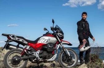 This Rosso Fuji Livery For the Moto Guzzi V85TT Is...