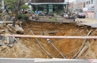 Sinkhole Swallows and Kills Motorcyclist After Fre...