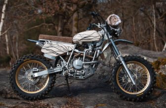 Dune: A Suzuki DR350 scrambler destined for the de...