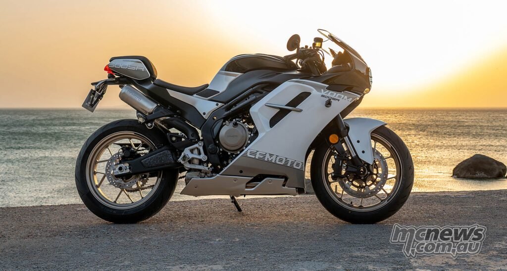 The VOOM arrives in Australia this May with a ride-away price of $10,990, backed by CFMOTO’s three-year warranty.