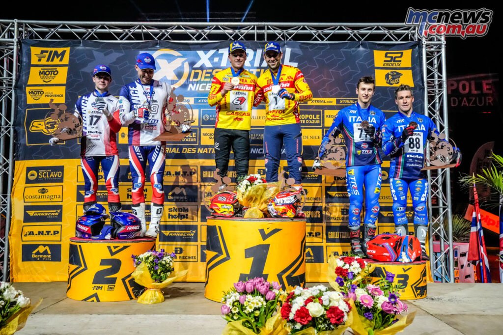 X-Trial of Nations 2025 podium