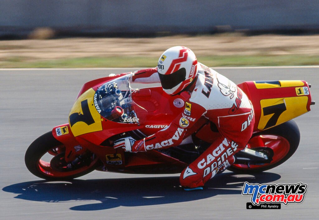 Eddie Lawson at the AGP in 1991 Cagiva C591