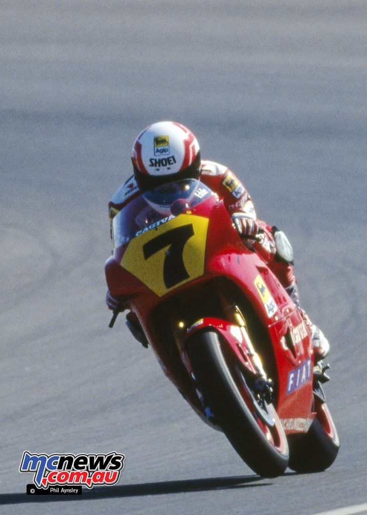 Eddie Lawson at the AGP in 1991 Cagiva C591 