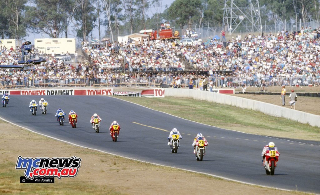 The end of lap one at the Australian GP in 1991