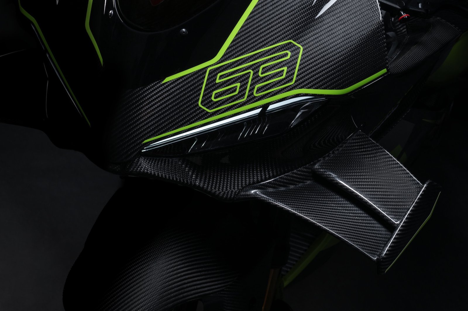 A view of the new Ducati Panigale V4 Lamborghini.