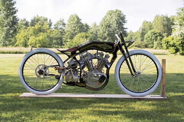 Pennsylvania 8 scratch-built vintage American V-twin motorcycle