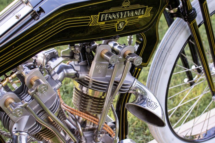 Pennsylvania 8 scratch-built vintage American V-twin motorcycle