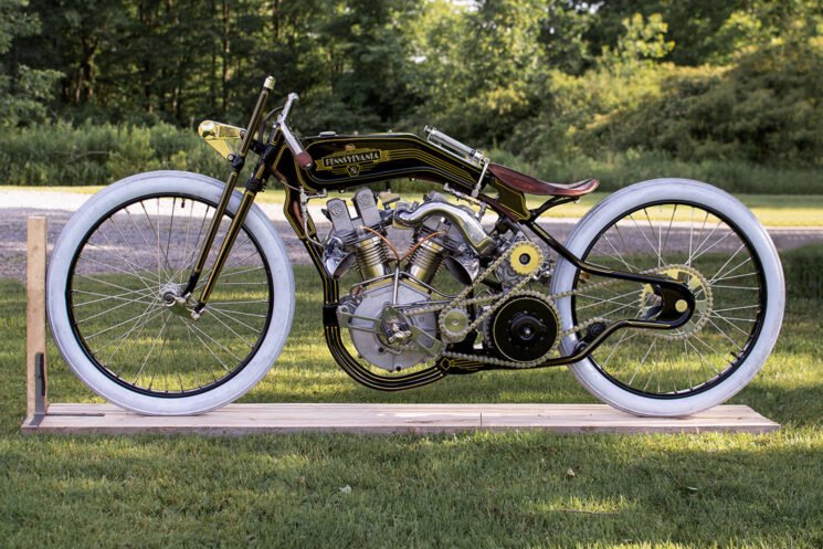 Pennsylvania 8 scratch-built vintage American V-twin motorcycle