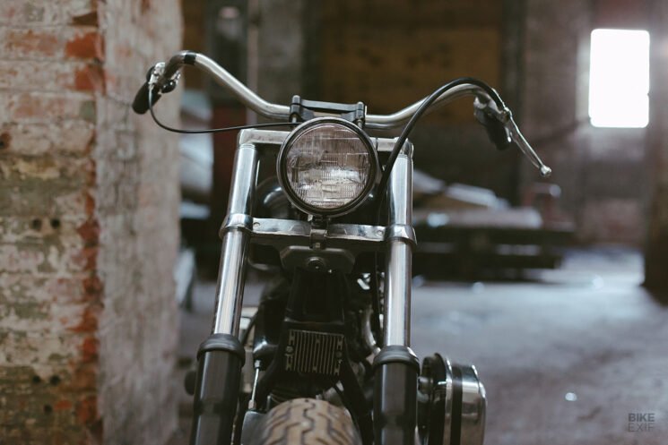 Three-cylinder Harley-Davidson Shovelhead