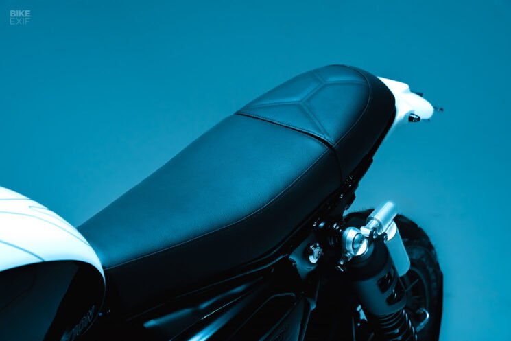 The Alps Edition Triumph Scrambler 1200 bolt-on kit by Crooked Motorcycles