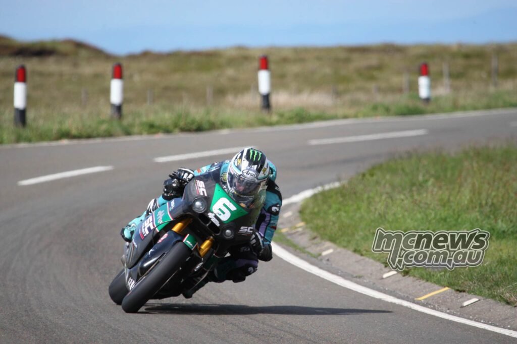 Michael Dunlop topped the SuperTwin session on the Paton S-R ahead of Michael Evans on a Kawasaki ER-6F - Image Ben McCook