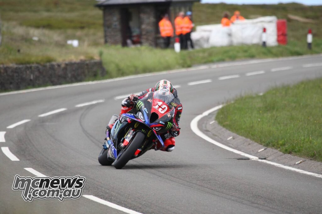 Peter Hickman on Friday at the Isle of Man TT - Image Ben McCook