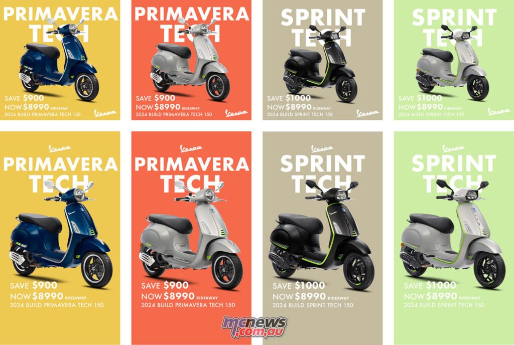 Save up to $1000 on Vespa Primavera & Spring Tech 150s