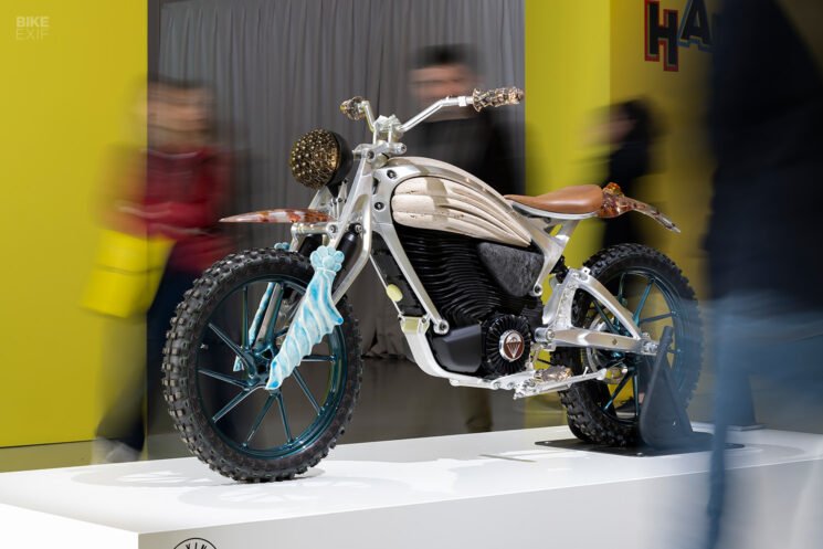 Motototem Flying Flea art bike by Mattia Biagi