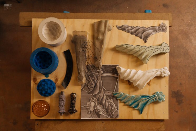 Motototem Flying Flea art bike by Mattia Biagi