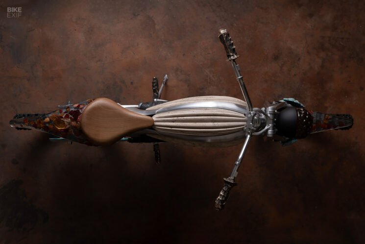 Motototem Flying Flea art bike by Mattia Biagi