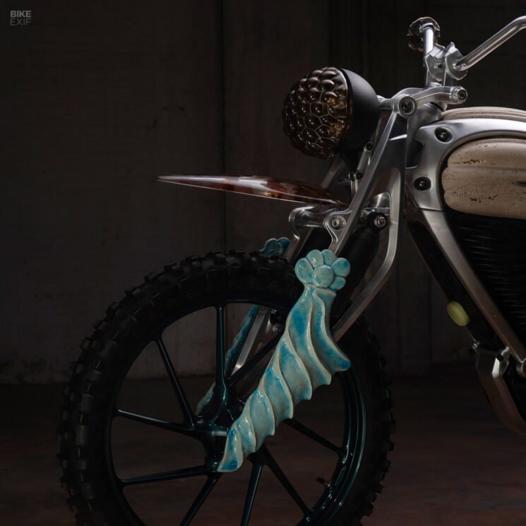 Motototem Flying Flea art bike by Mattia Biagi