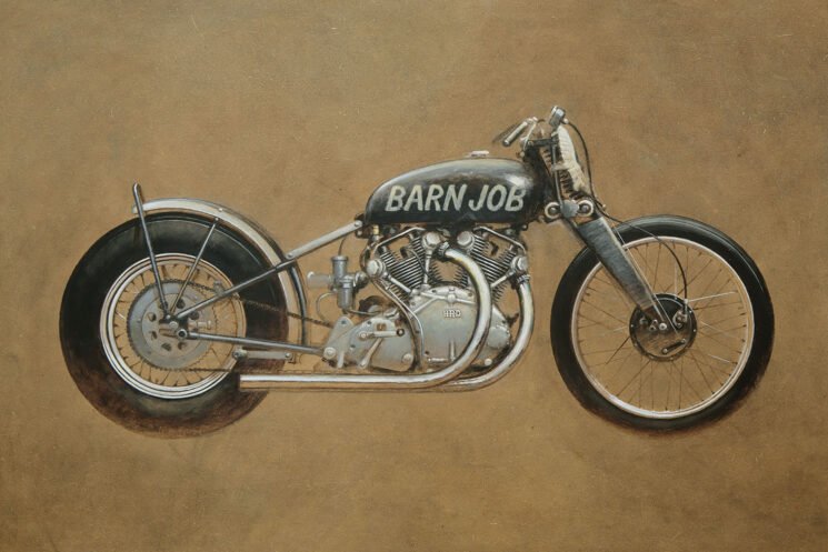 Hans Sures Barn Job Motorcycle Art