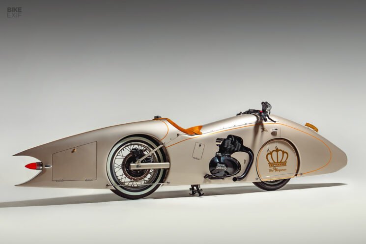 Custom art deco Royal Enfield Shotgun 650 by Kingston Custom