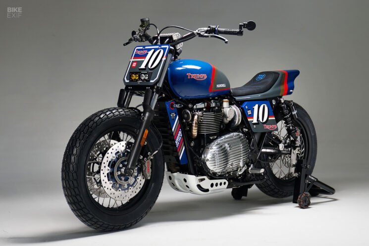 Triumph Bonneville T120 street tracker by Mandrill Garage