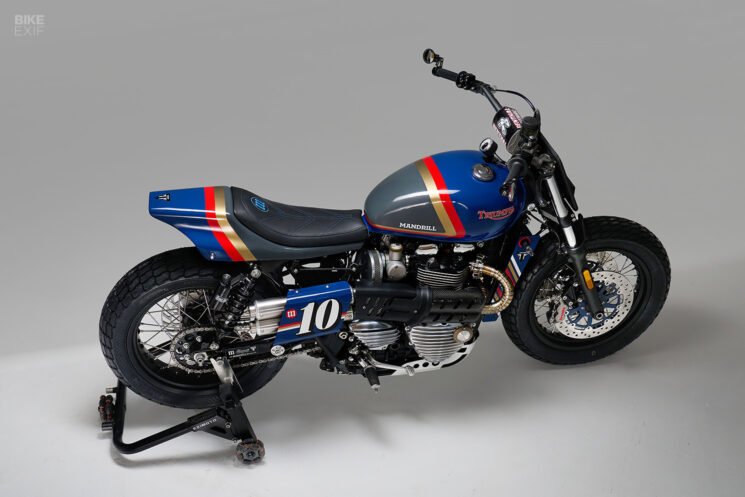 Triumph Bonneville T120 street tracker by Mandrill Garage