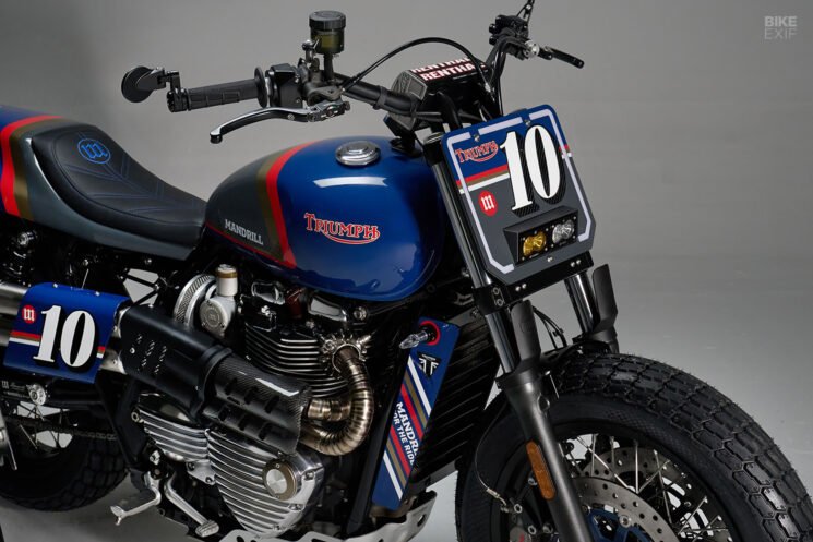 Triumph Bonneville T120 street tracker by Mandrill Garage