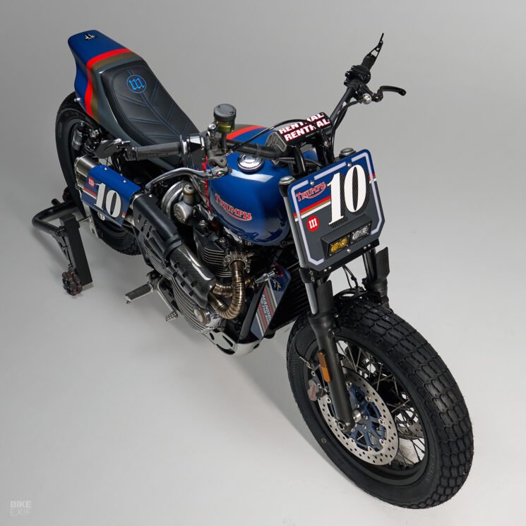 Triumph Bonneville T120 street tracker by Mandrill Garage