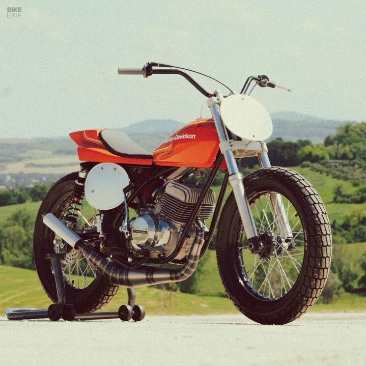1974 Harley-Davidson SX250 flat tracker by Fuchs Workshop