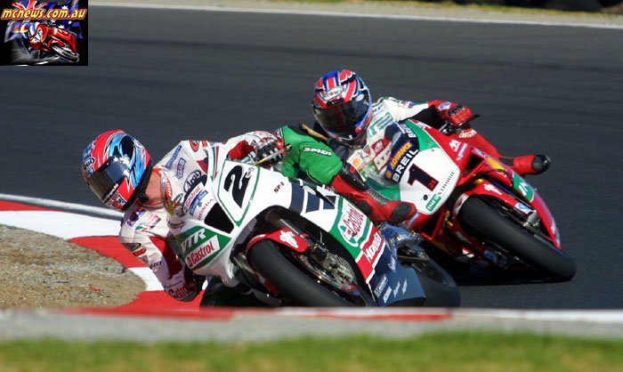 One of the most memorable WorldSBK season ever saw Colin Edwards and Troy Bayliss take the title down to the wire on their Michelin shod machines