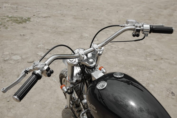 Carbureted 2006-model Triumph Scrambler by 2LOUD Custom