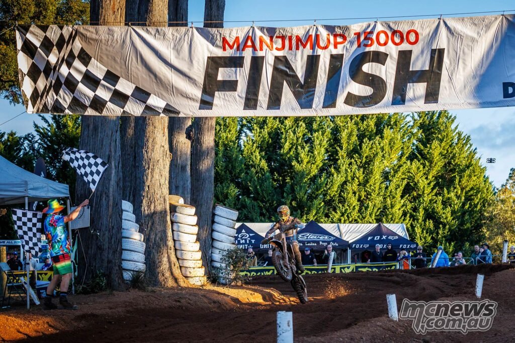 Jed Beaton celebrates Manjimup 15,000 victory