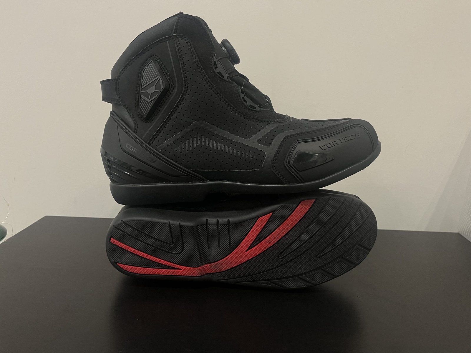 side profile and sole of Cortech Sport Lite Boots