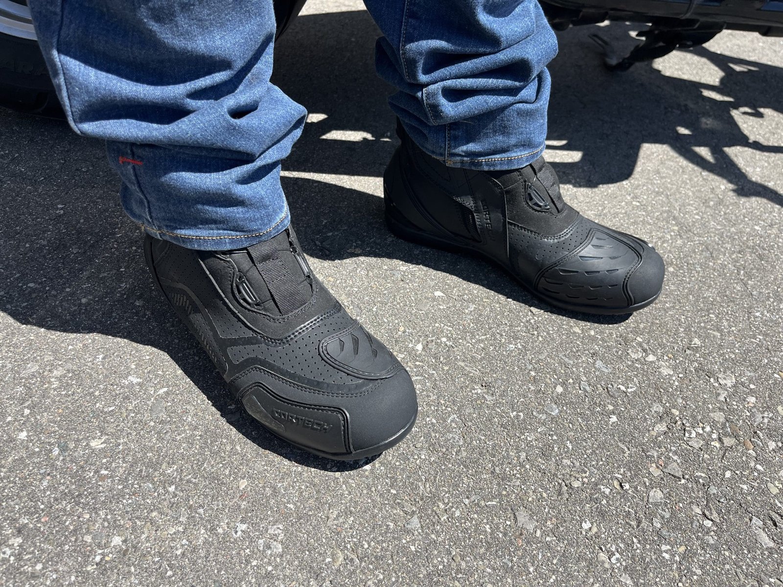 Cortech Sport Lite Boots posed on an angle.