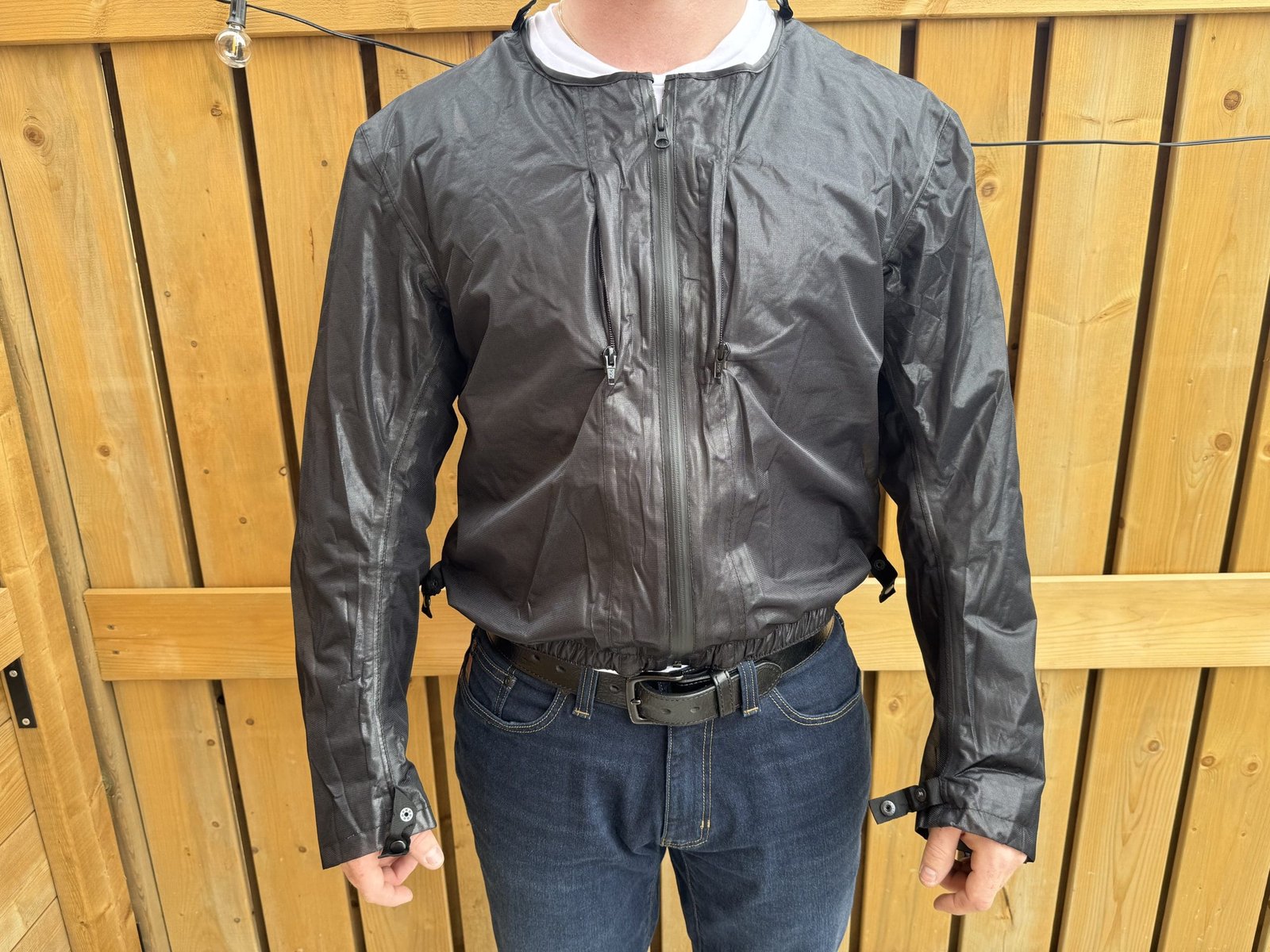 Front view of the Versa-Flo jacket waterproof liner