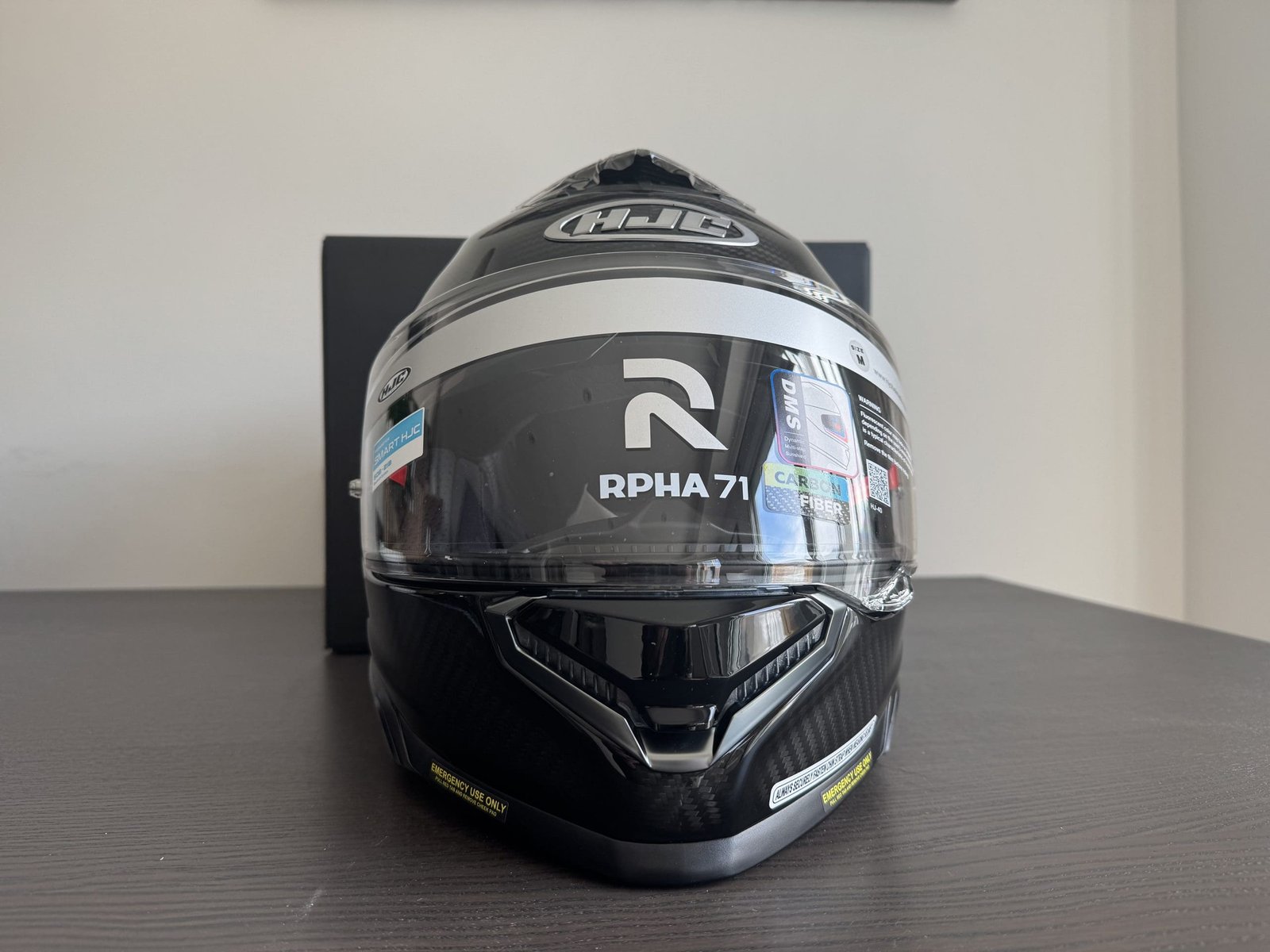 Head on picture of the HJC RPHA 71 Carbon Helmet