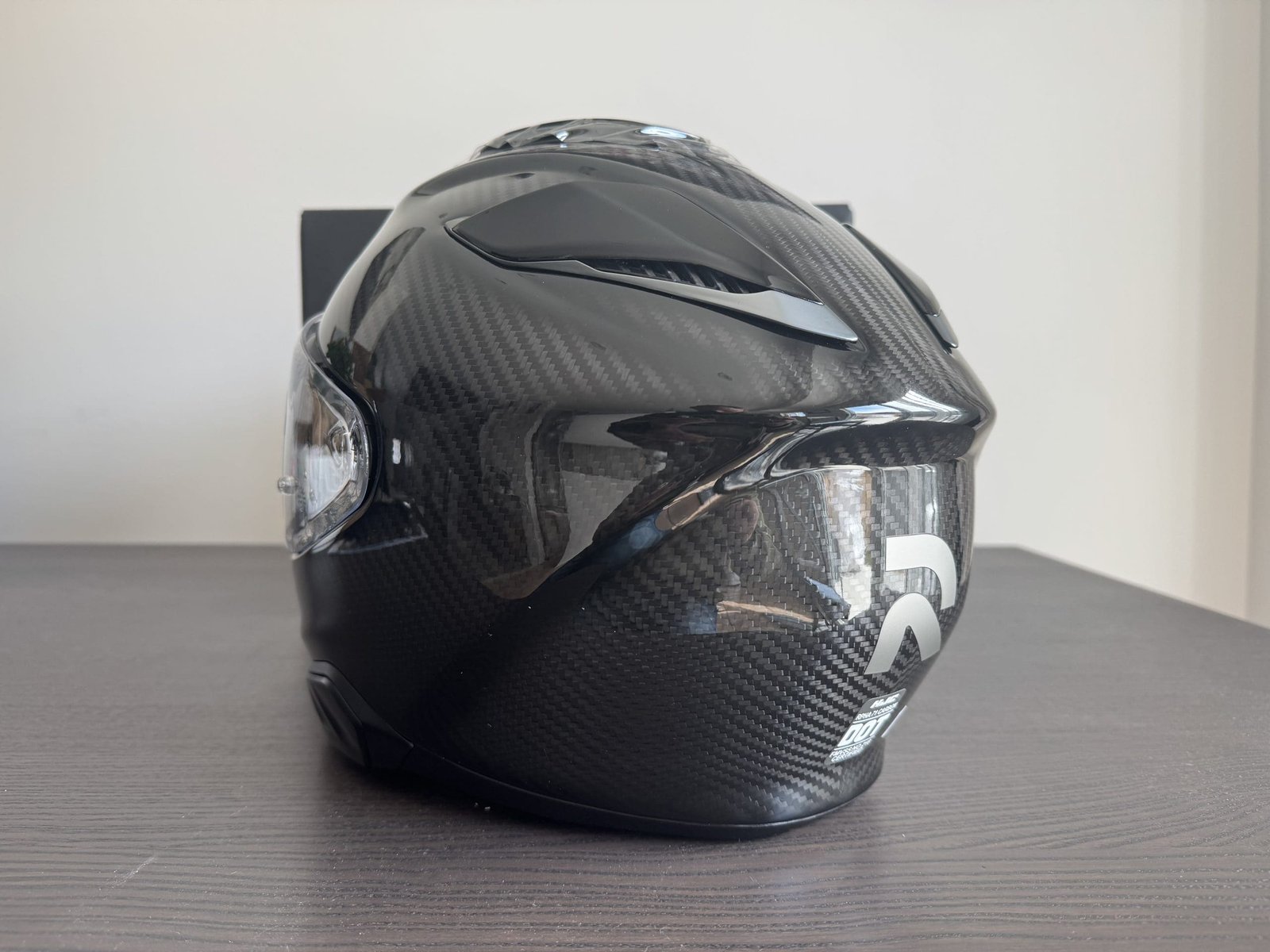 Rear side profile of the HJC RPHA 71 Carbon Helmet