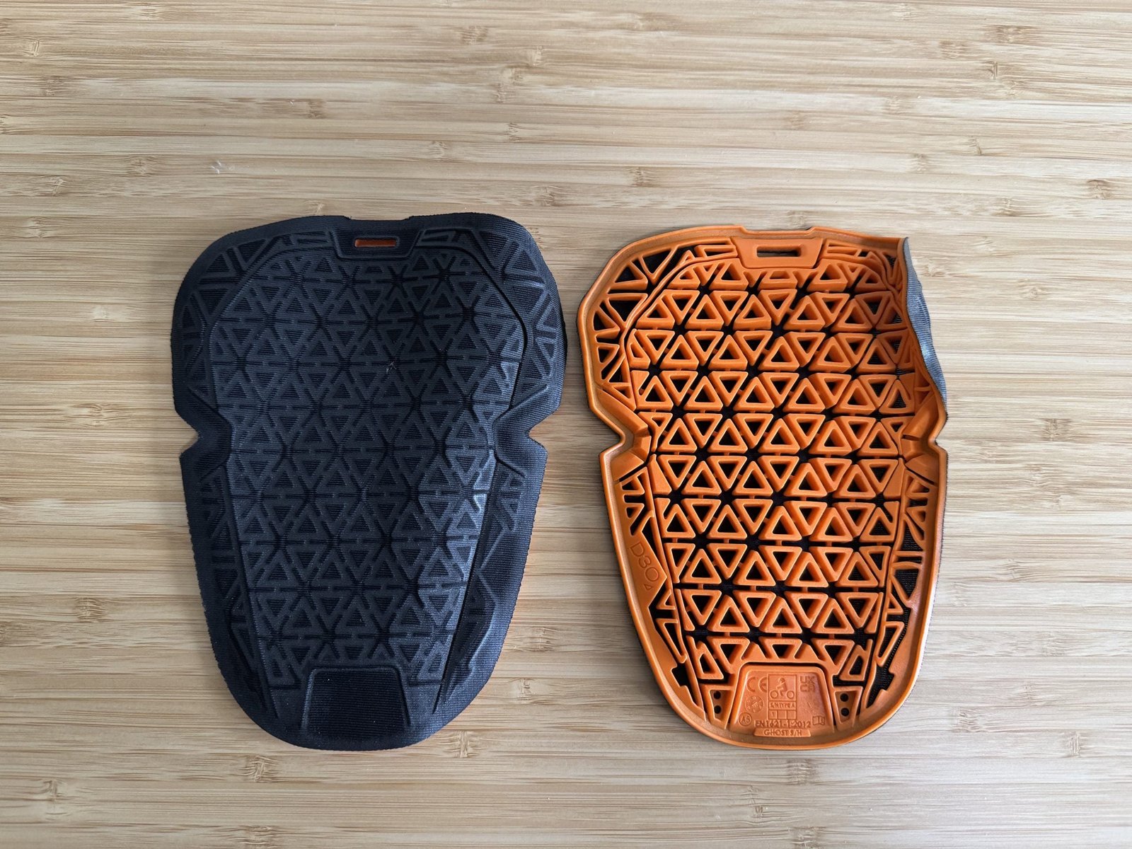 Hip armor inserts included in the Klim K Forty 2 Stretch Denim Jeans front and back