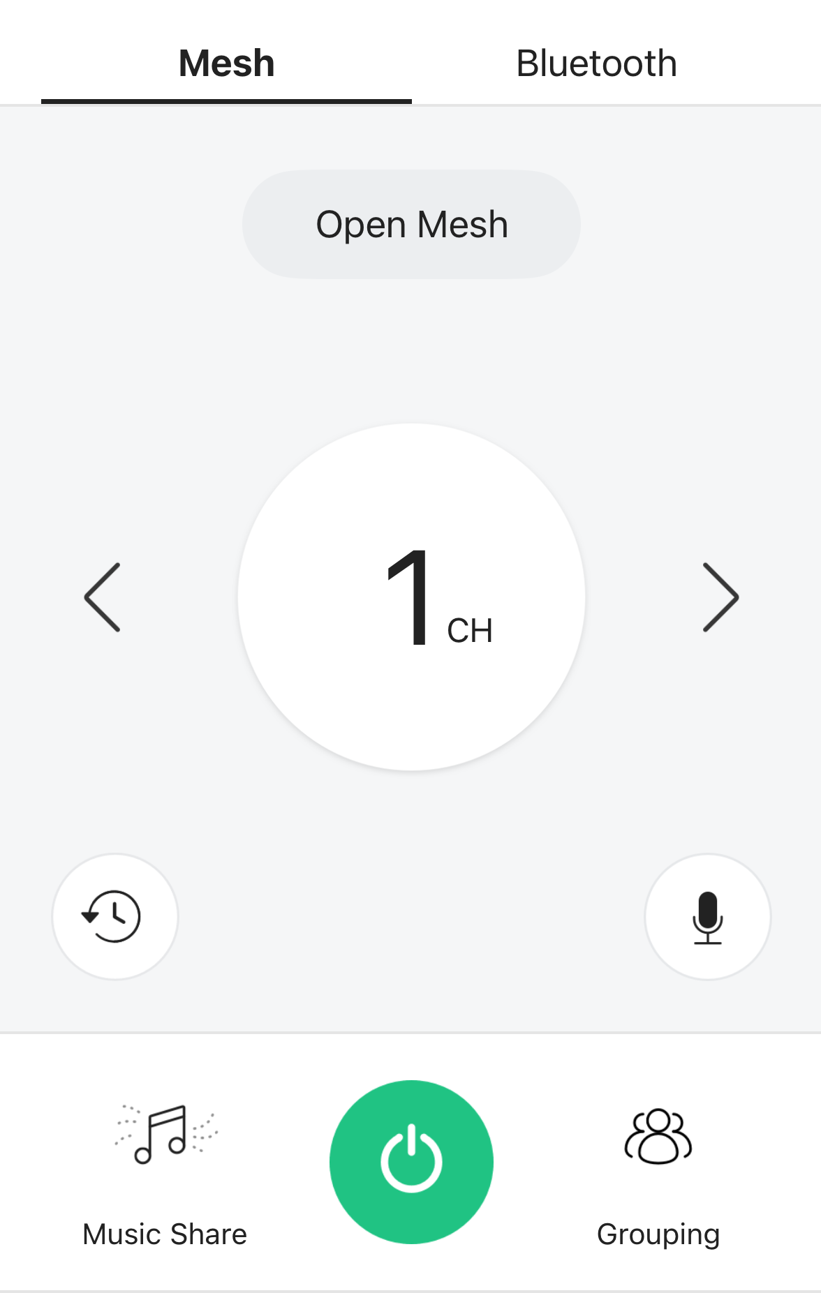 Mesh intercom interface within the Smart HJC App