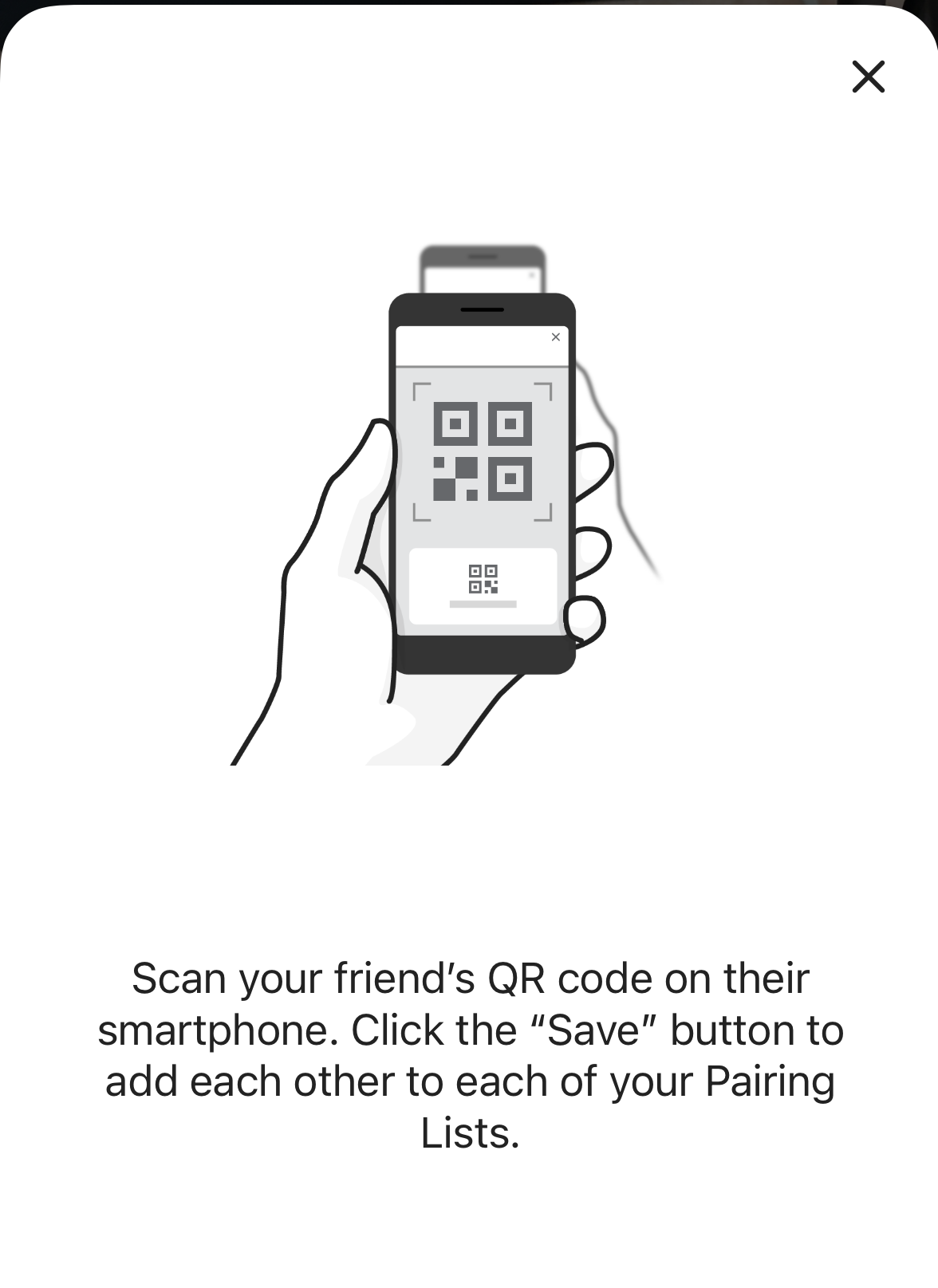 QR Code pairing within the SMART HJC app