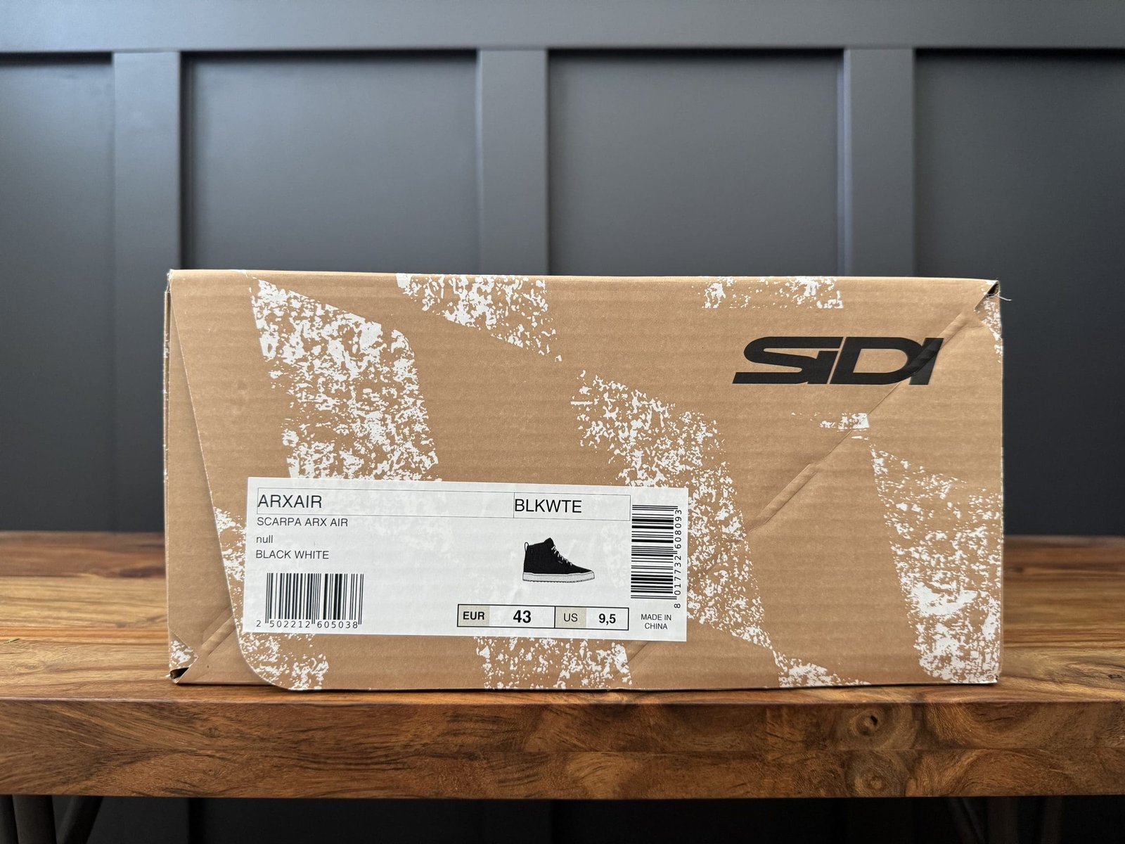 Sidi ARX Air Riding Shoes box