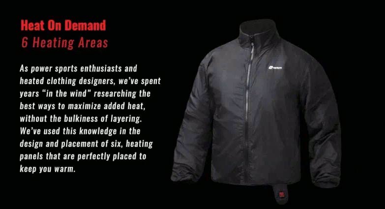 Zarkie Bluetooth Motorcycle Heated Jacket Liner