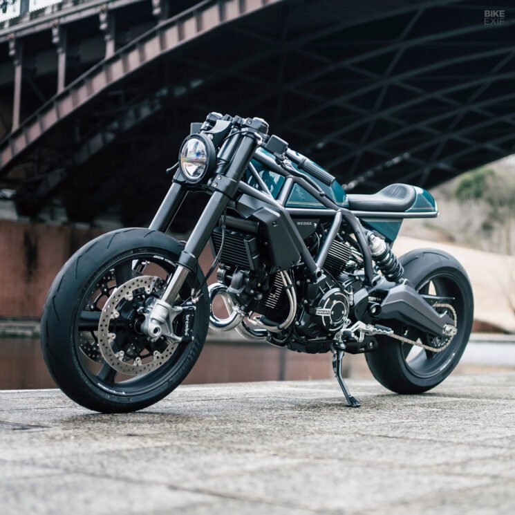 Custom-built Ducati Scrambler 1100 Sport Pro café racer by Wedge Motorcycle